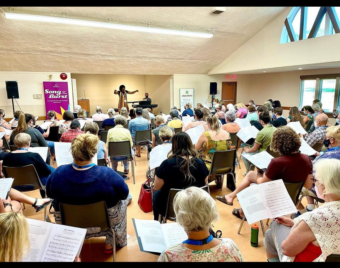 Song Burst Workshop rehearsal