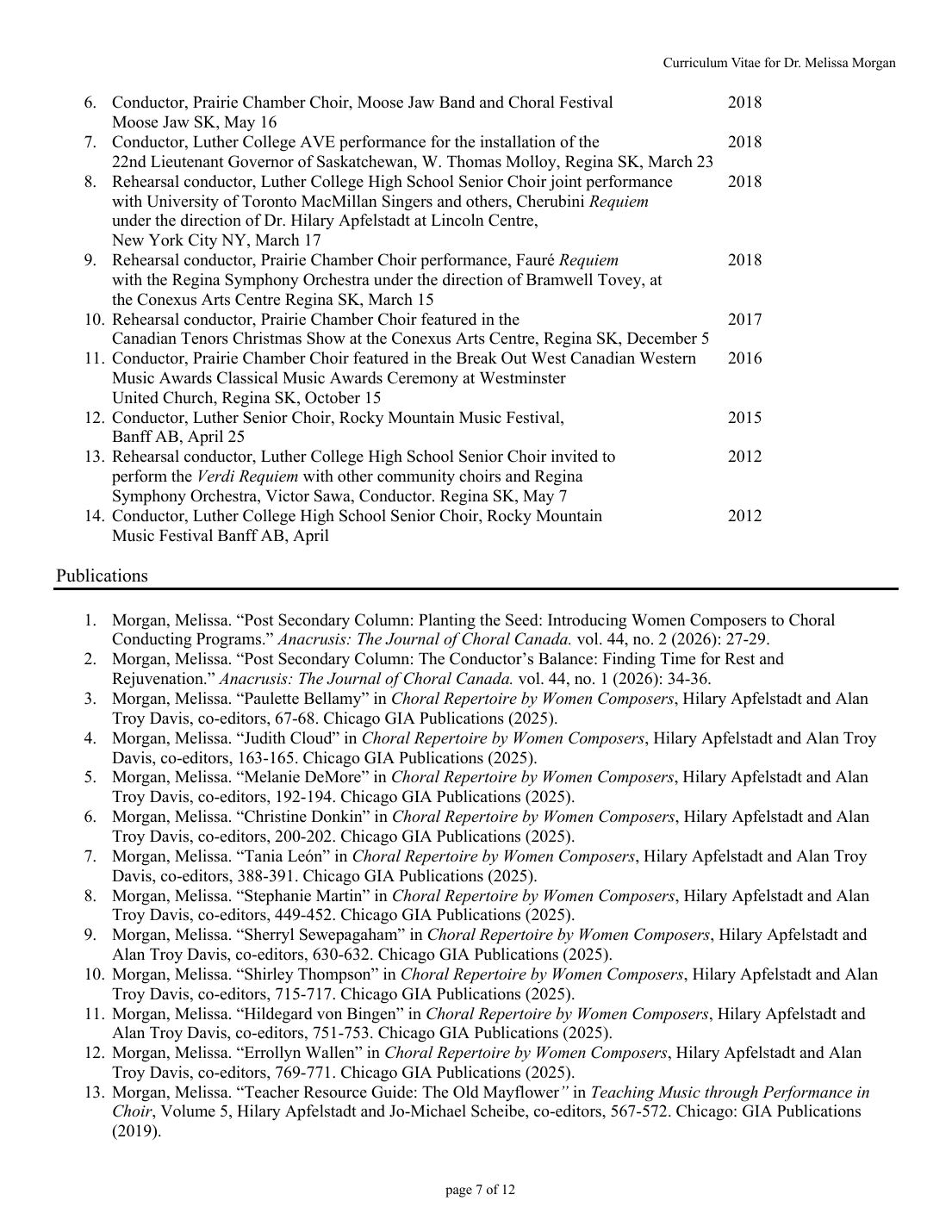 Curriculum vitae — June 2026 — page 7 of 13
